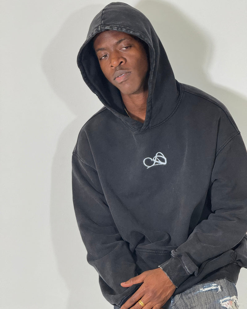 Acid Washed Hoodie Black <3 | Sacred9